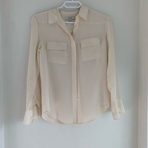 Madewell white blouse